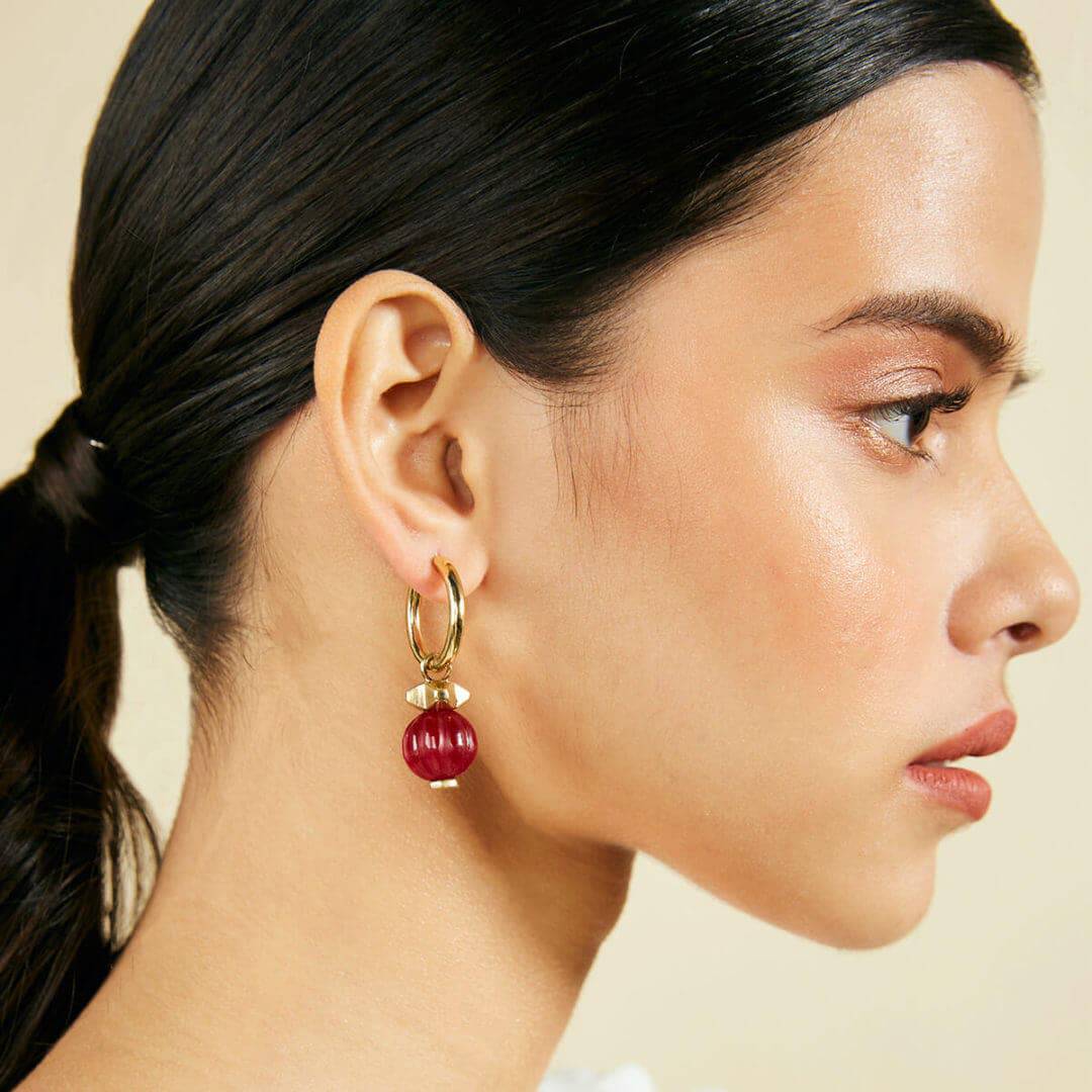 Bead Hoops - Isharya | Modern Indian Jewelry