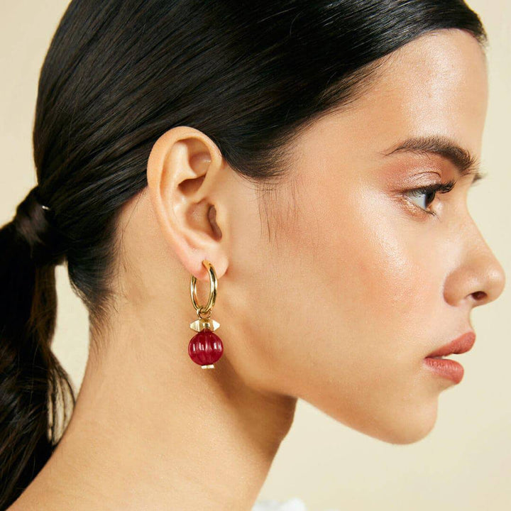 Bead Hoops - Isharya | Modern Indian Jewelry
