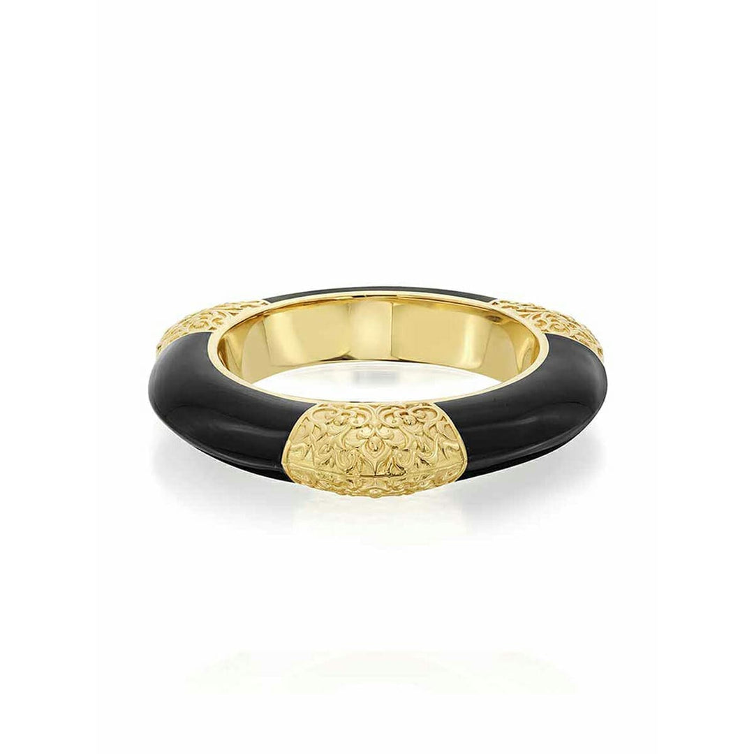 Borderless FIligree Shaded Bangle Black - Isharya | Modern Indian Jewelry