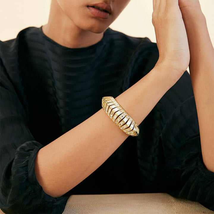 Disco Mirror Rib Wristwear - Isharya | Modern Indian Jewelry