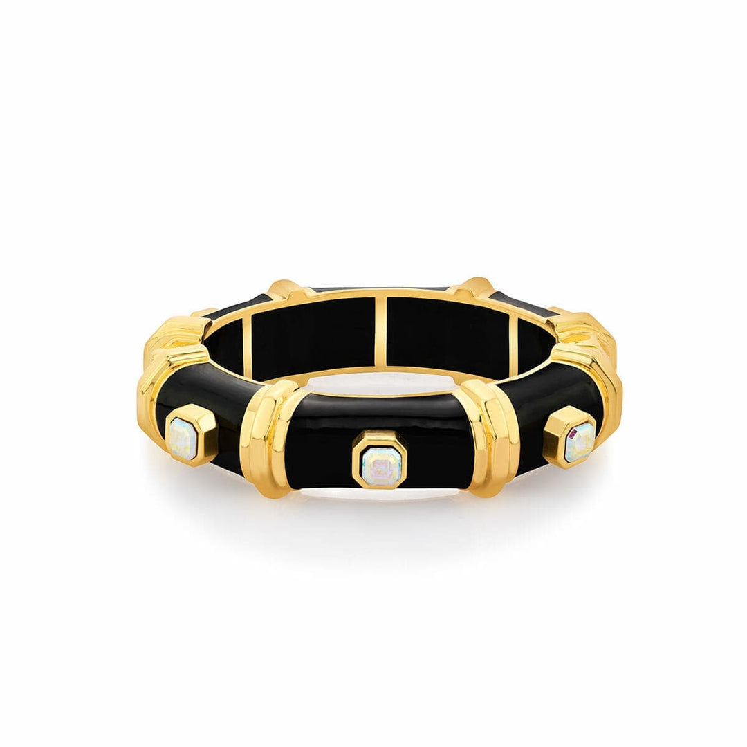 DVF Black Resin Bangle - Isharya | Modern Indian Jewelry