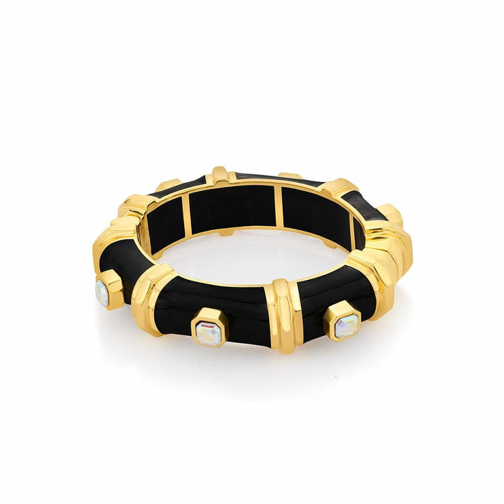 DVF Black Resin Bangle - Isharya | Modern Indian Jewelry