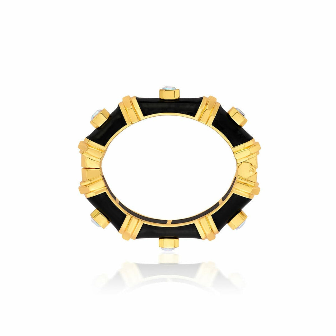 DVF Black Resin Bangle - Isharya | Modern Indian Jewelry