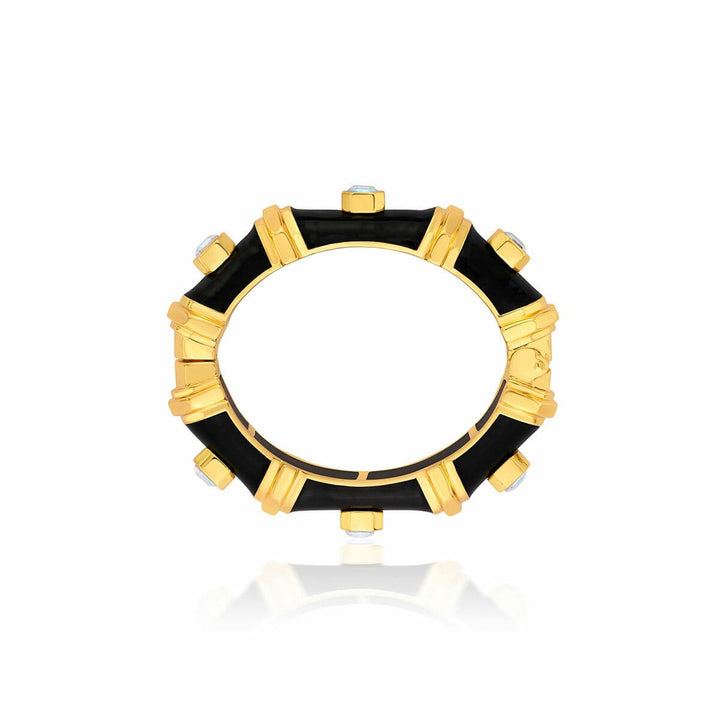 DVF Black Resin Bangle - Isharya | Modern Indian Jewelry