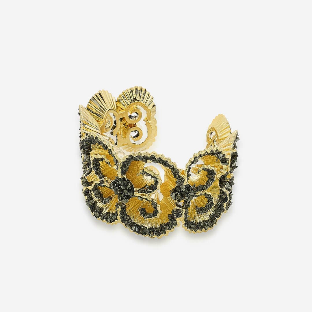Fool's Gold Dragon Statement Cuff - Isharya | Modern Indian Jewelry