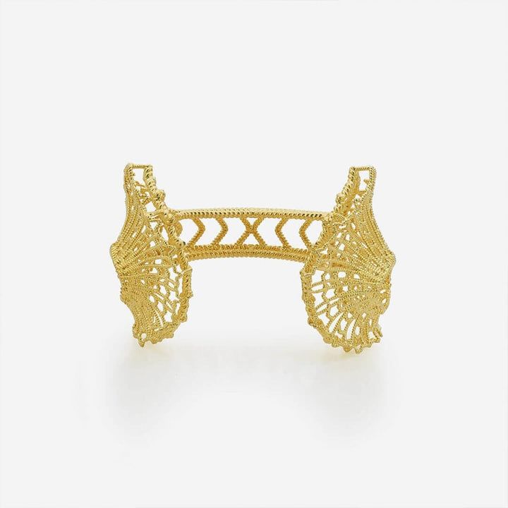 Gypsy Soul Open Front Leaf Cuff - Isharya | Modern Indian Jewelry