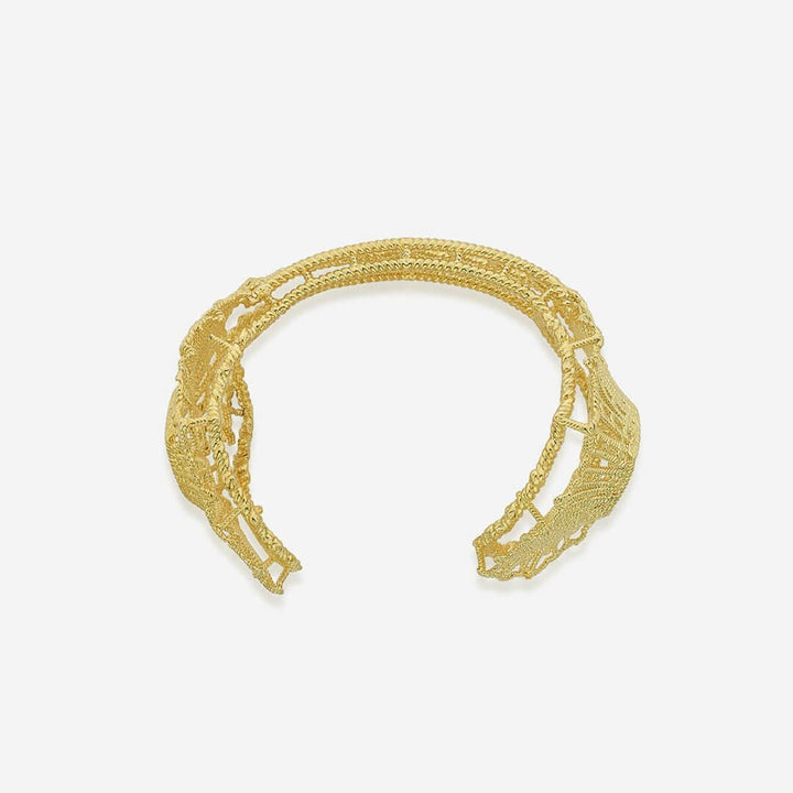 Gypsy Soul Open Front Leaf Cuff - Isharya | Modern Indian Jewelry