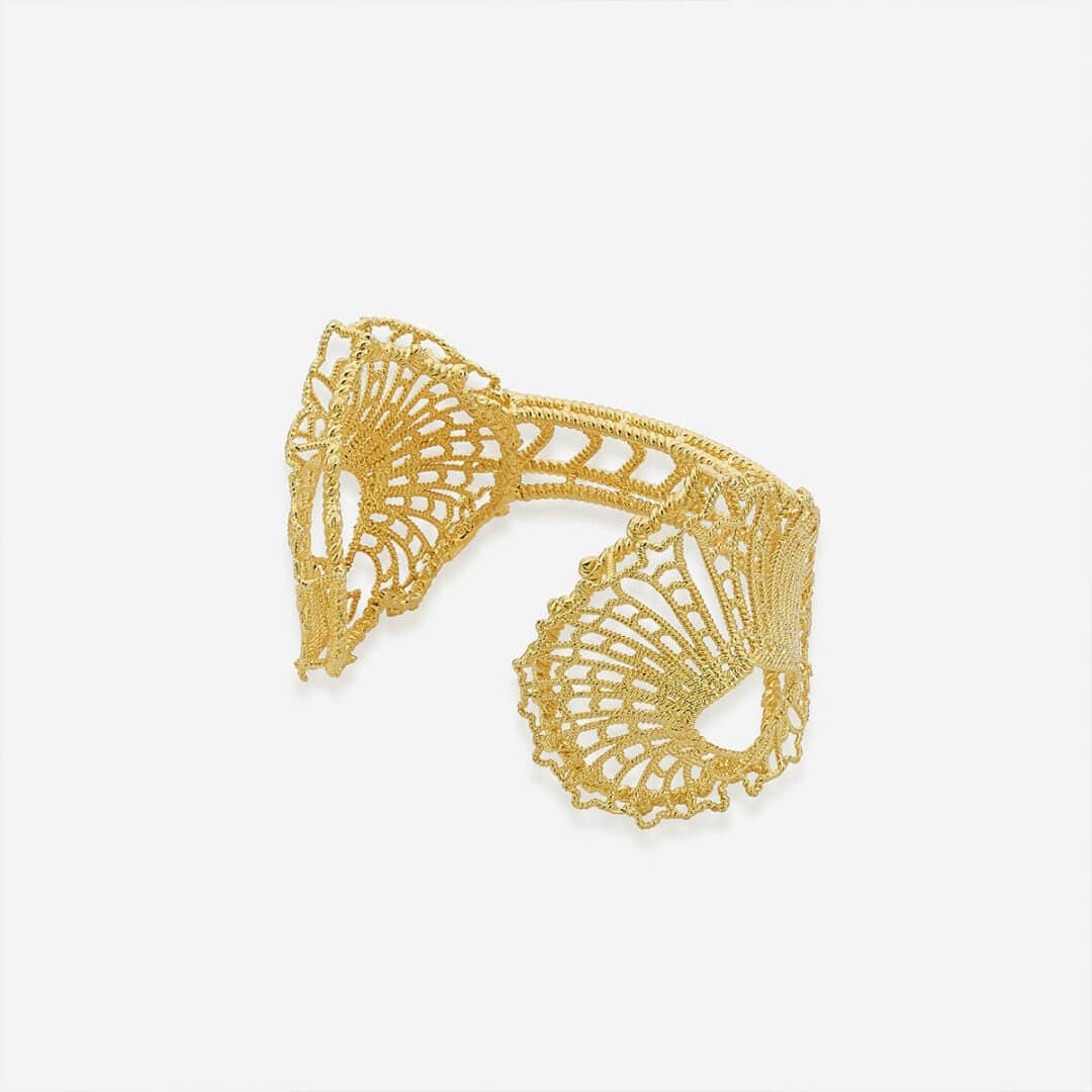 Gypsy Soul Open Front Leaf Cuff - Isharya | Modern Indian Jewelry