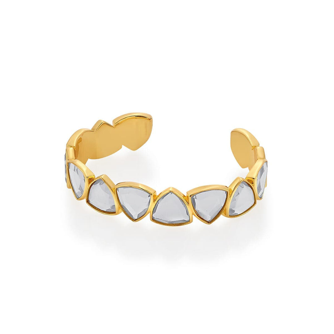 Inayat Mirror Statement Cuff - Isharya | Modern Indian Jewelry