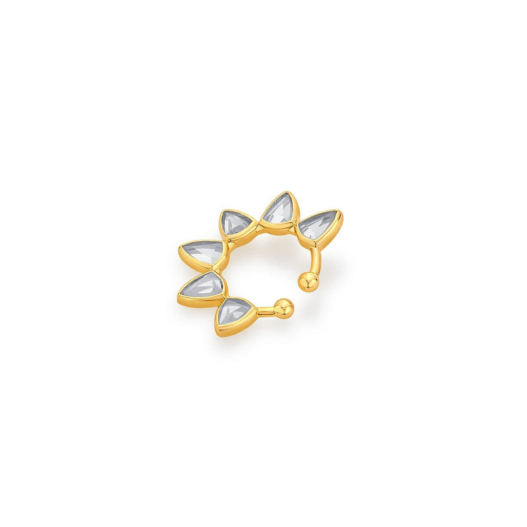 Jugni Floral Mirror Nose Pin - Isharya | Modern Indian Jewelry