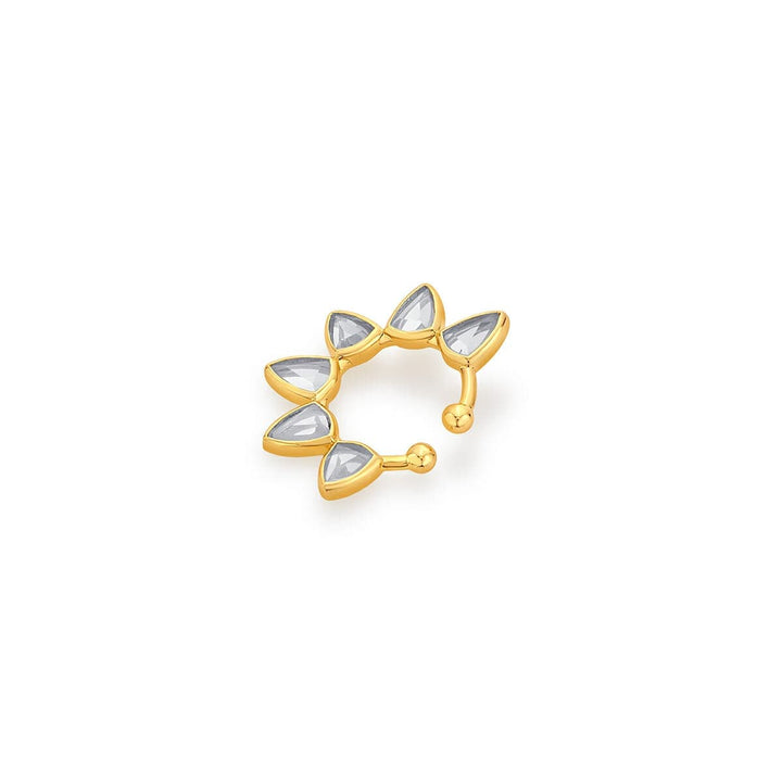 Jugni Floral Mirror Nose Pin - Isharya | Modern Indian Jewelry