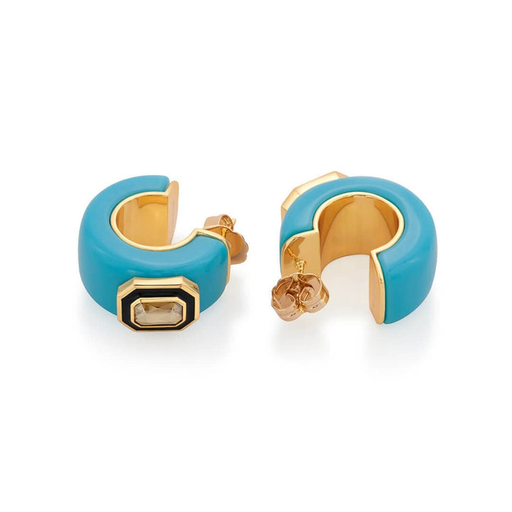 Kefi Resin Huggies - Isharya | Modern Indian Jewelry