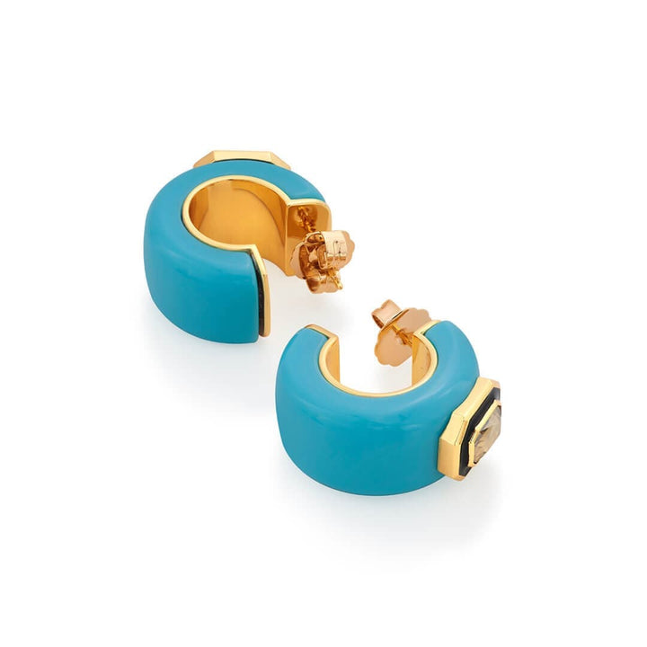 Kefi Resin Huggies - Isharya | Modern Indian Jewelry