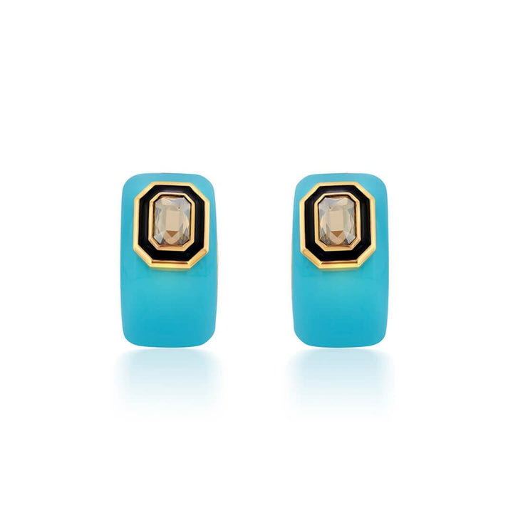 Kefi Resin Huggies - Isharya | Modern Indian Jewelry