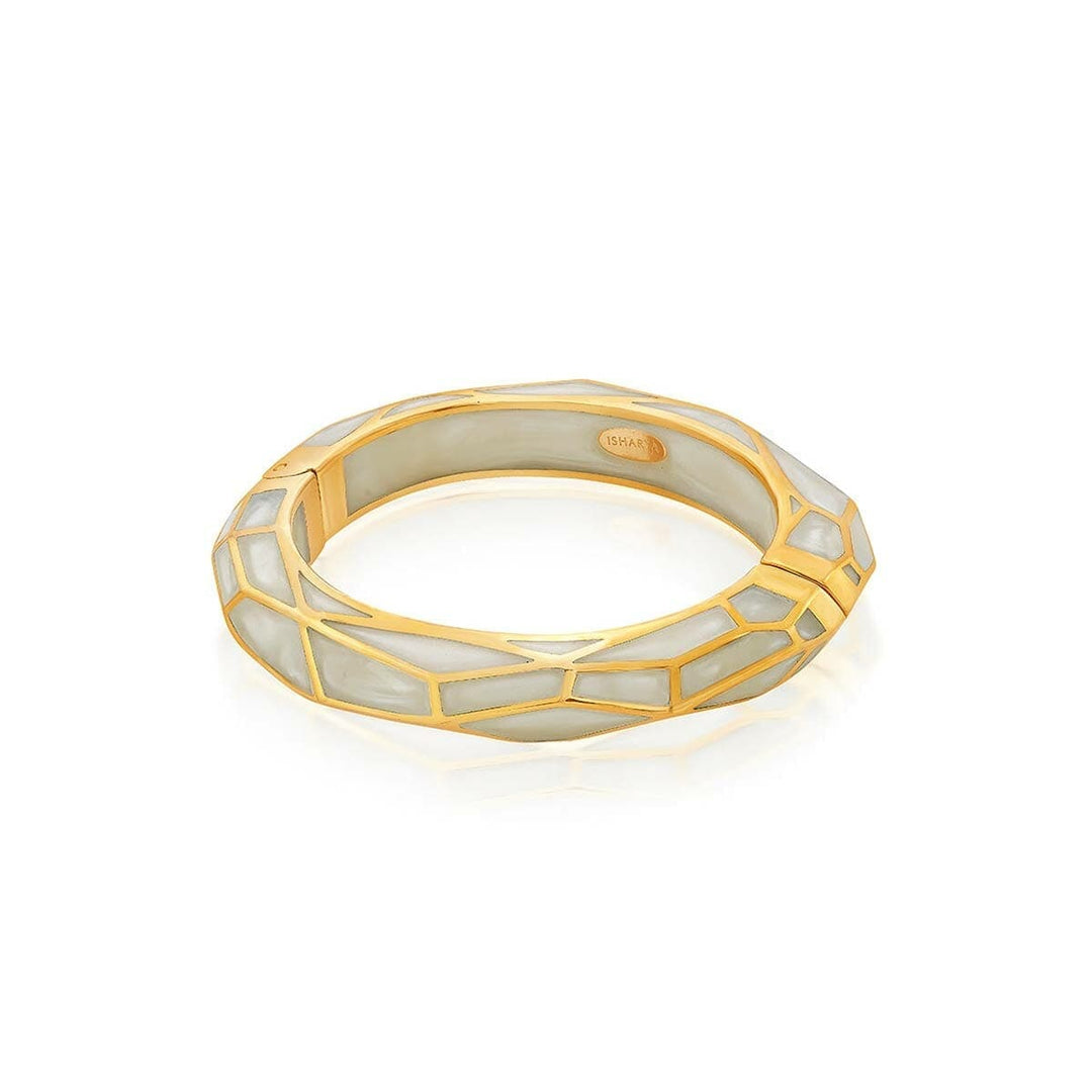 Louvre Hinged Bangle - Isharya | Modern Indian Jewelry