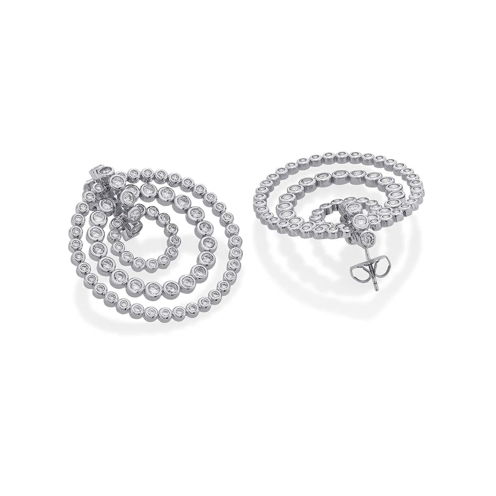 Nazm CZ Concentric Studs - Isharya | Modern Indian Jewelry