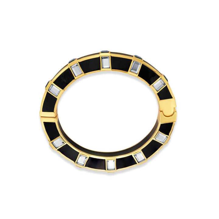 Raina Black Mirror Bangle - Isharya | Modern Indian Jewelry