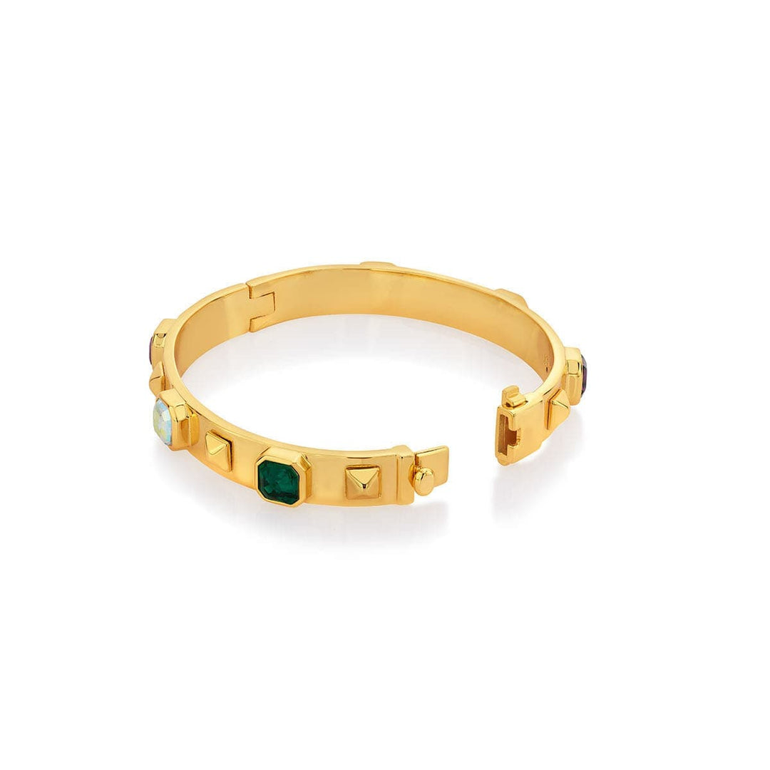 Serena Multicolored Gold Cuff - Isharya | Modern Indian Jewelry