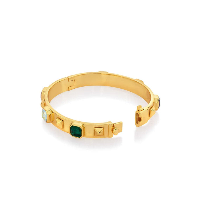 Serena Multicolored Gold Cuff - Isharya | Modern Indian Jewelry