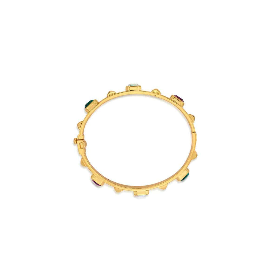 Serena Multicolored Gold Cuff - Isharya | Modern Indian Jewelry