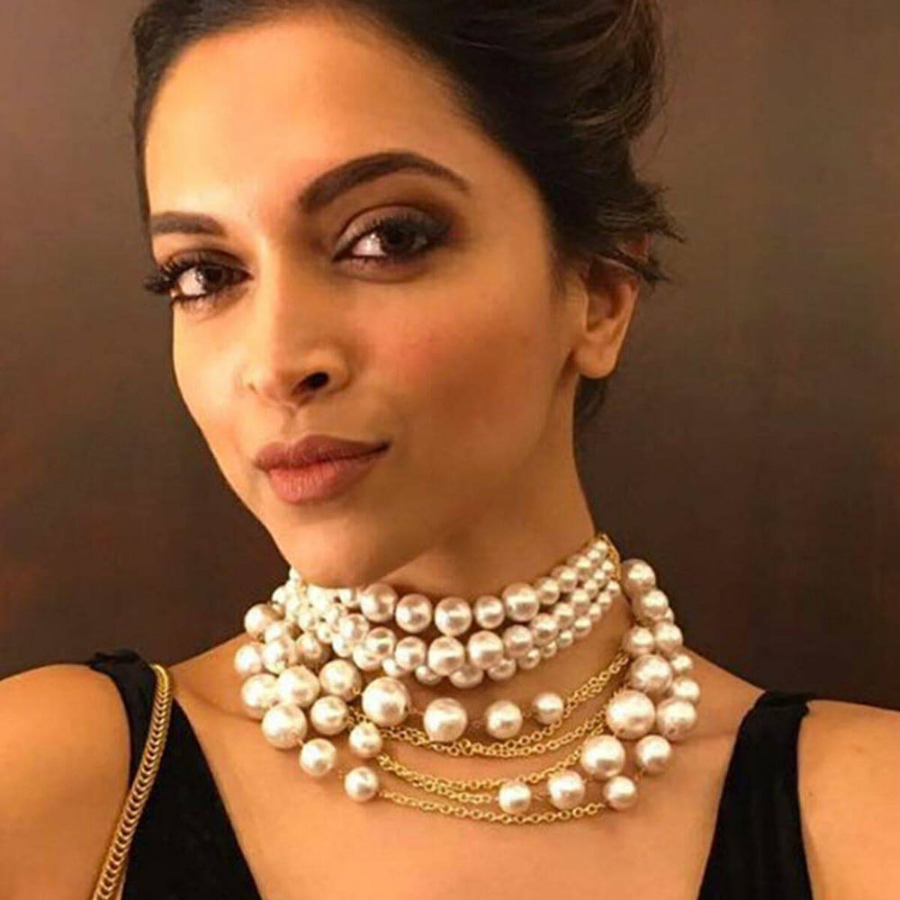 Temple Muse 8 Strand choker (Deepika) - Isharya | Modern Indian Jewelry