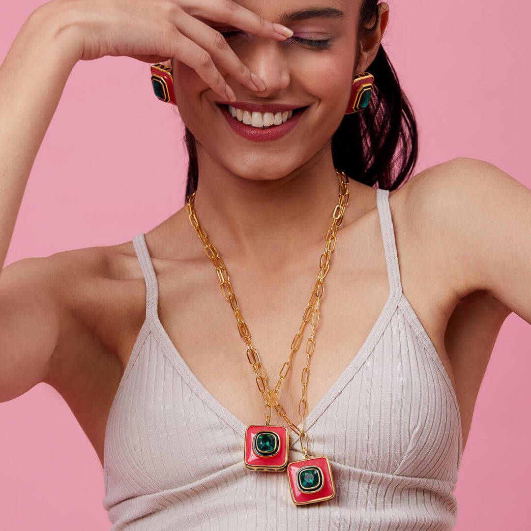 Amour Resin Necklace - Isharya | Modern Indian Jewelry