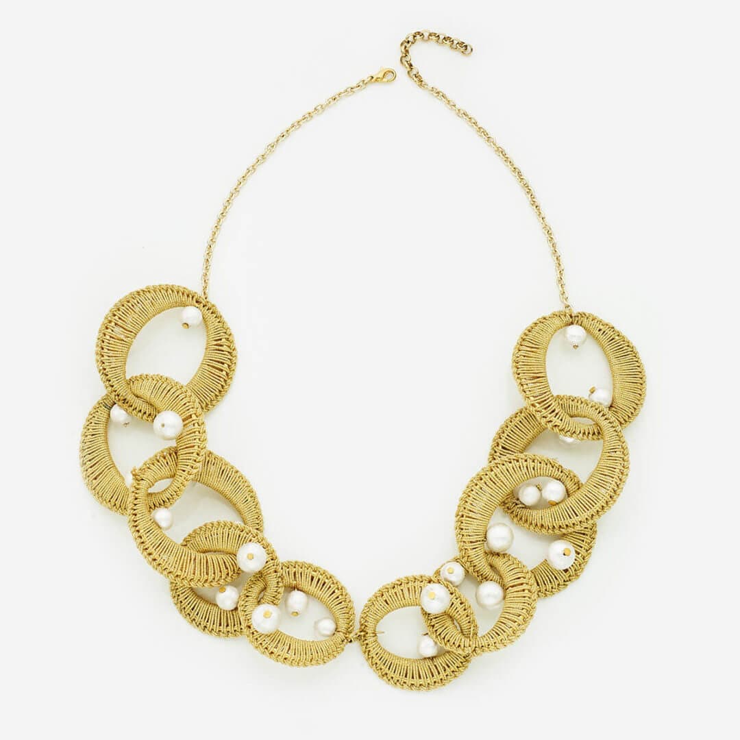 Arinna Statement Pearl Necklace - Isharya | Modern Indian Jewelry