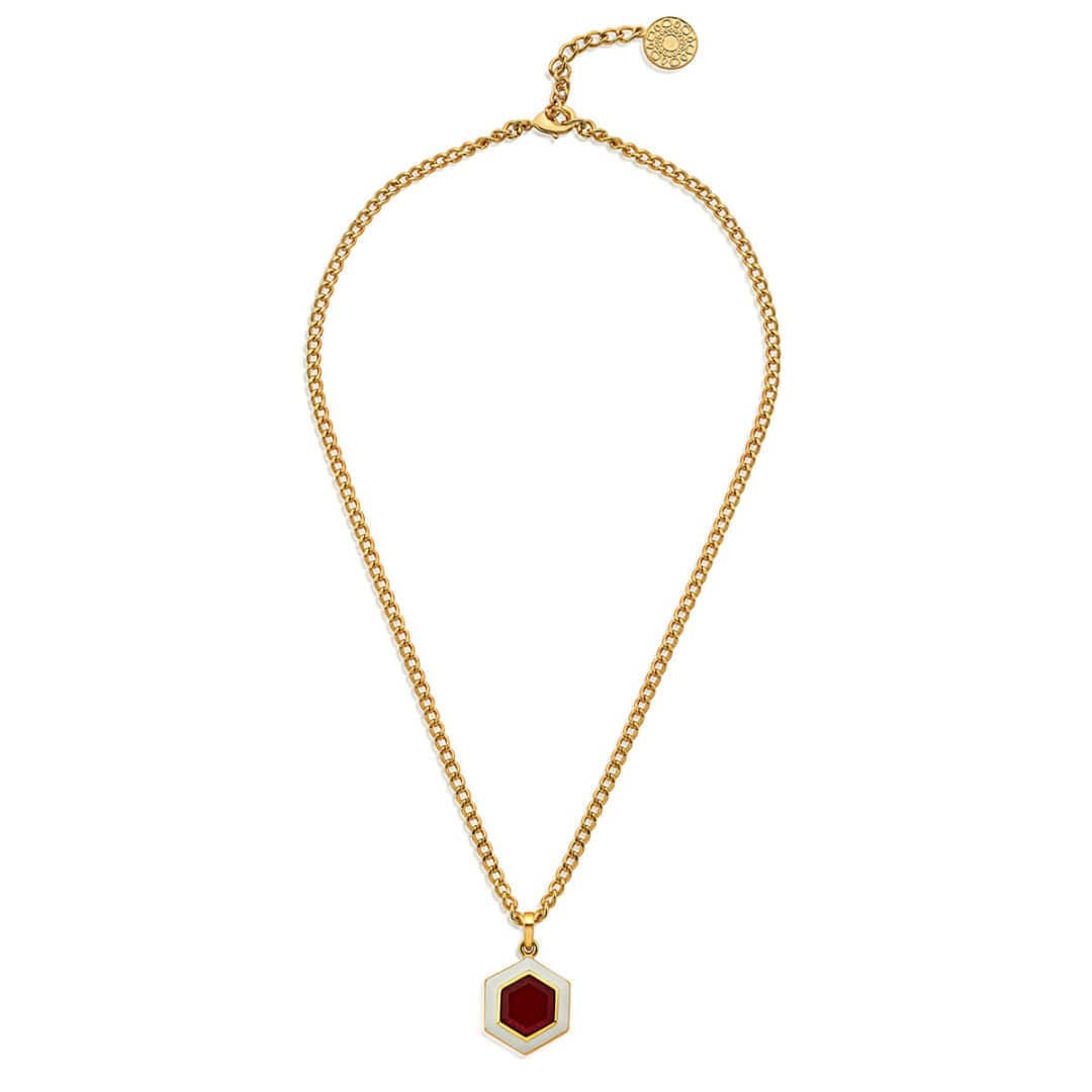 Borderless Drop Necklace In Pink Quartz - Isharya | Modern Indian Jewelry
