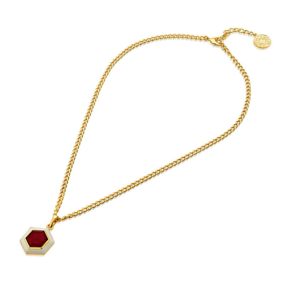 Borderless Drop Necklace In Pink Quartz - Isharya | Modern Indian Jewelry