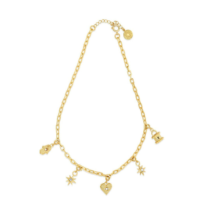Chain-link Charm Necklace - Isharya | Modern Indian Jewelry