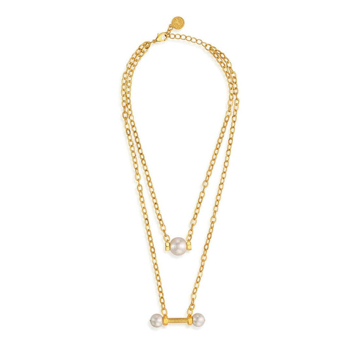 Patti Layered Pearl Necklace - Isharya | Modern Indian Jewelry