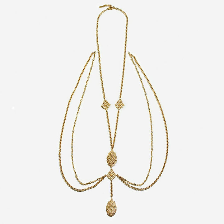 Royal Filigree Harness and Necklace - Isharya | Modern Indian Jewelry
