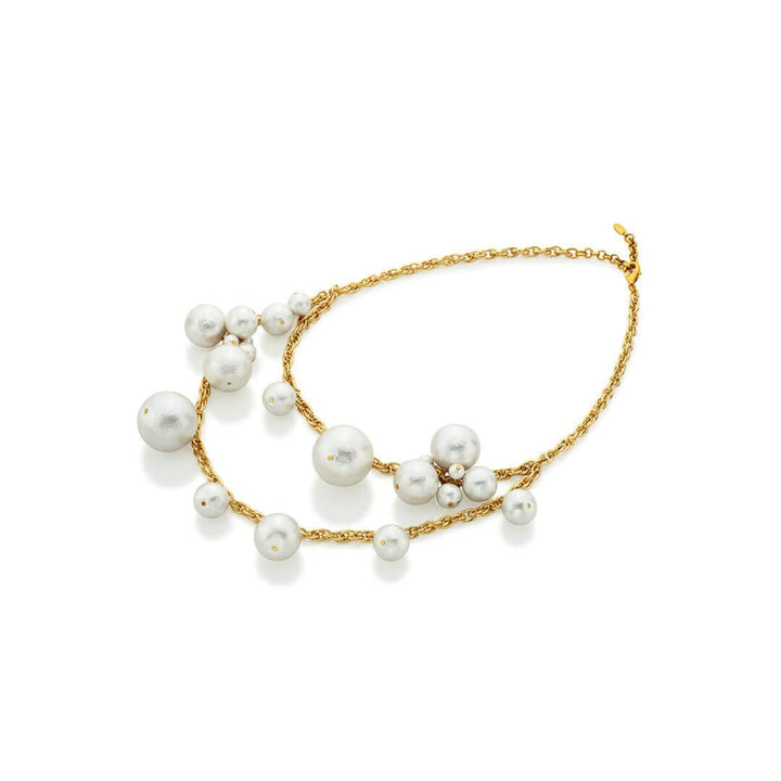 Temple Muse Pearl Statement Necklace - Isharya | Modern Indian Jewelry