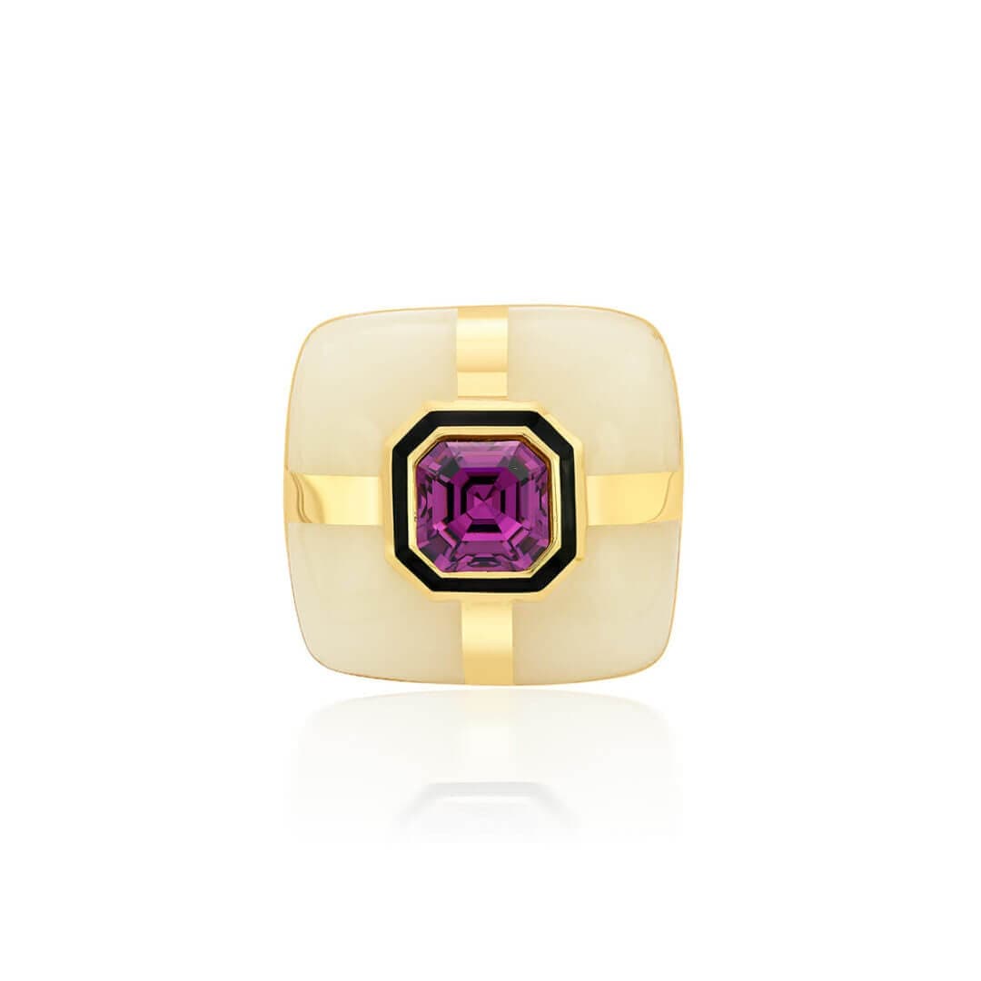 Shabana Amethyst Ring - Isharya | Modern Indian Jewelry
