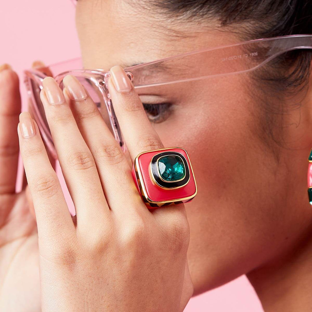 Amour Resin Ring - Isharya | Modern Indian Jewelry
