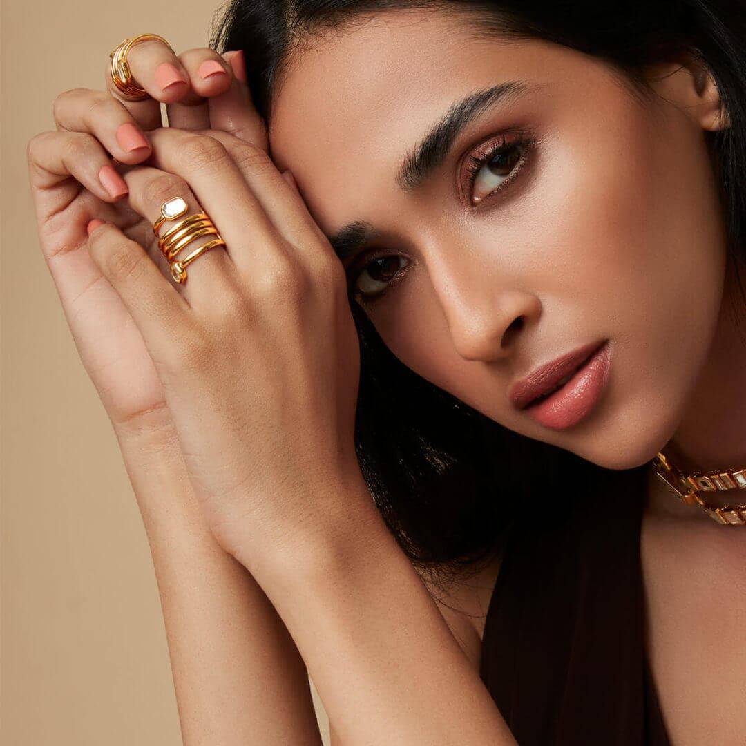 Climb Crystal Ring - Isharya | Modern Indian Jewelry