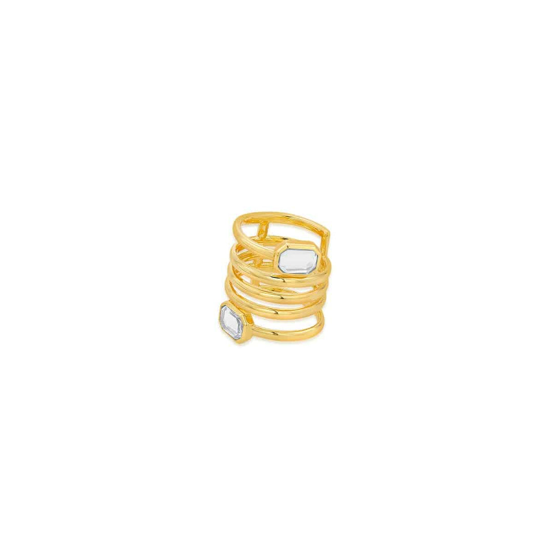 Climb Crystal Ring - Isharya | Modern Indian Jewelry