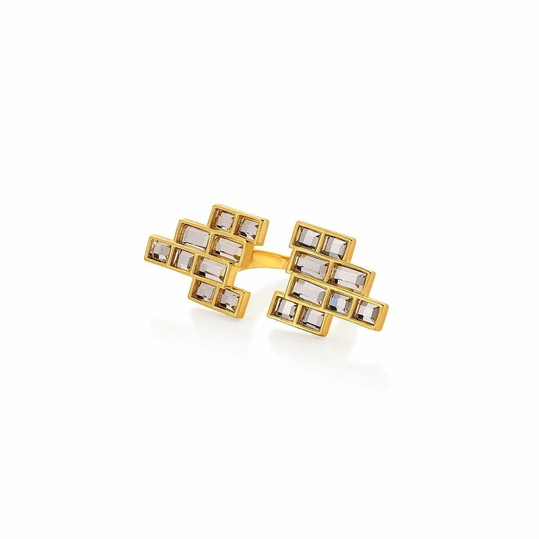 Disco Mirror Wing Ring - Isharya | Modern Indian Jewelry