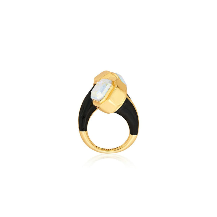 Faye Wrap Abalone Ring - Isharya | Modern Indian Jewelry