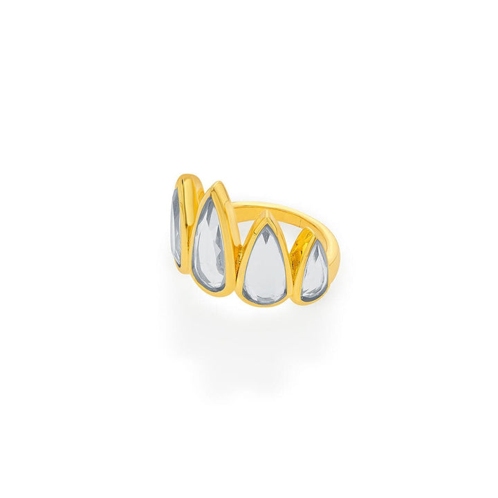 Jugni Mirror Princess Ring - Isharya | Modern Indian Jewelry