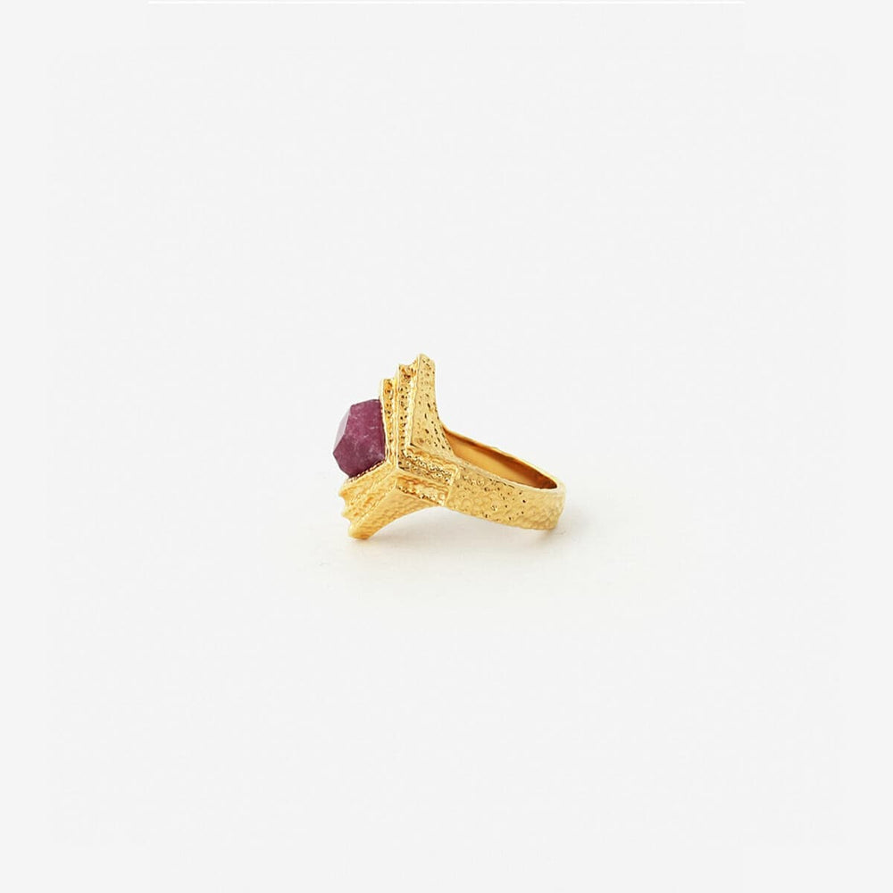Marsala Origami Midi Ring - Isharya | Modern Indian Jewelry