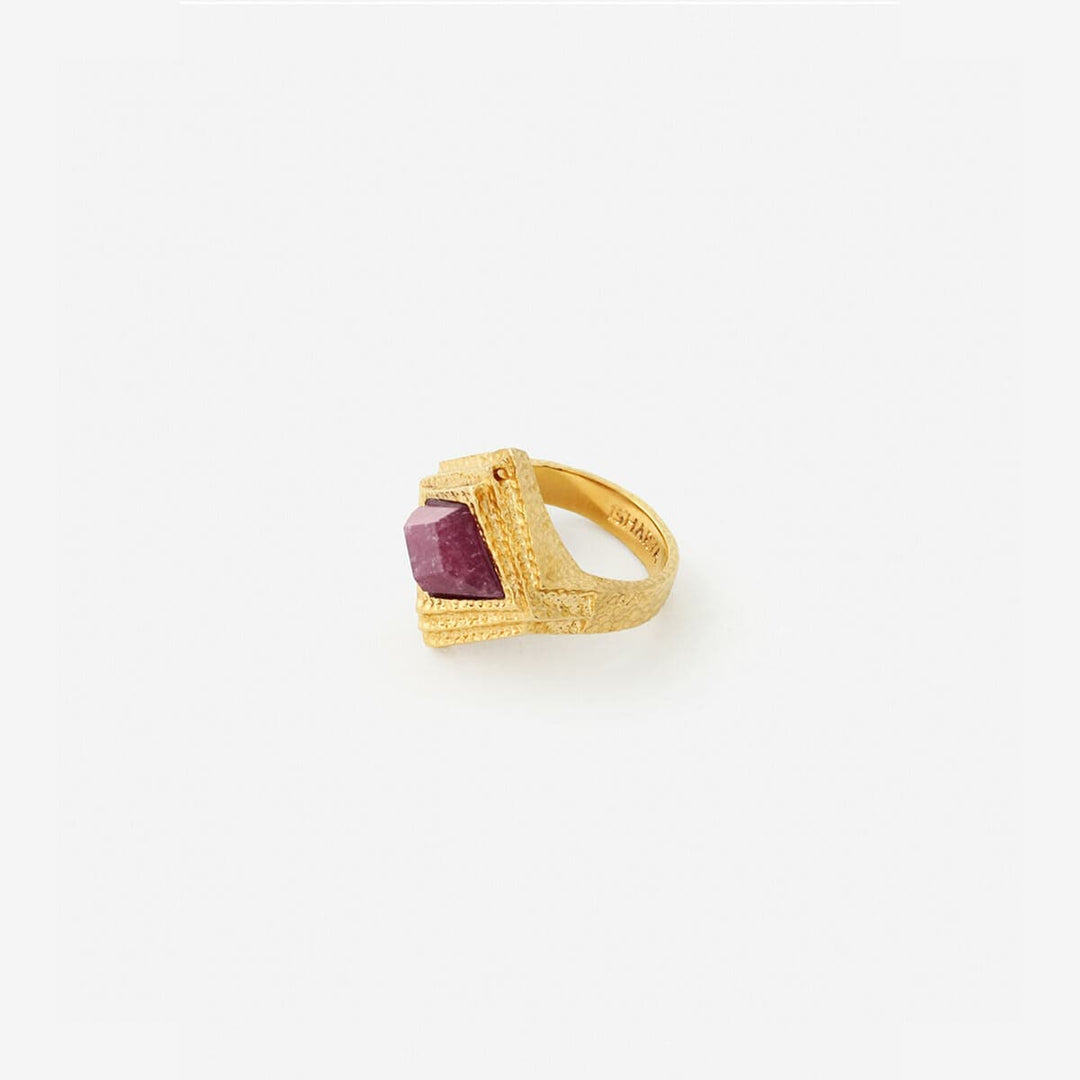 Marsala Origami Midi Ring - Isharya | Modern Indian Jewelry