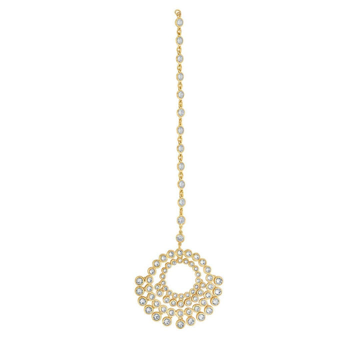 Nazm Shimmering CZ Maang Tikka - Isharya | Modern Indian Jewelry