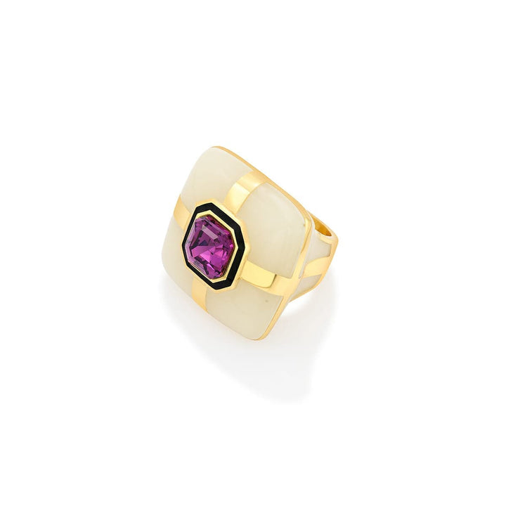 Shabana Amethyst Ring - Isharya | Modern Indian Jewelry