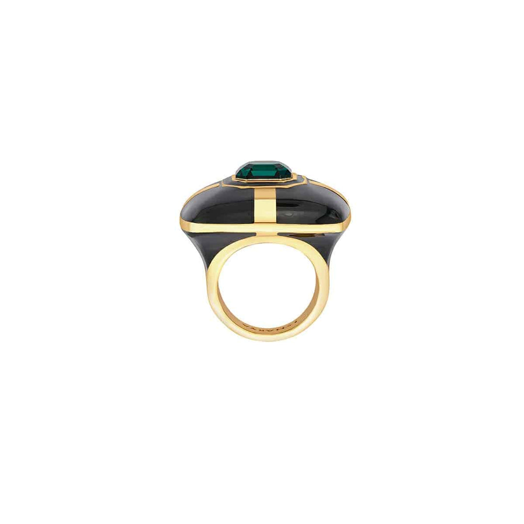 Shabana Emerald Ring - Isharya | Modern Indian Jewelry