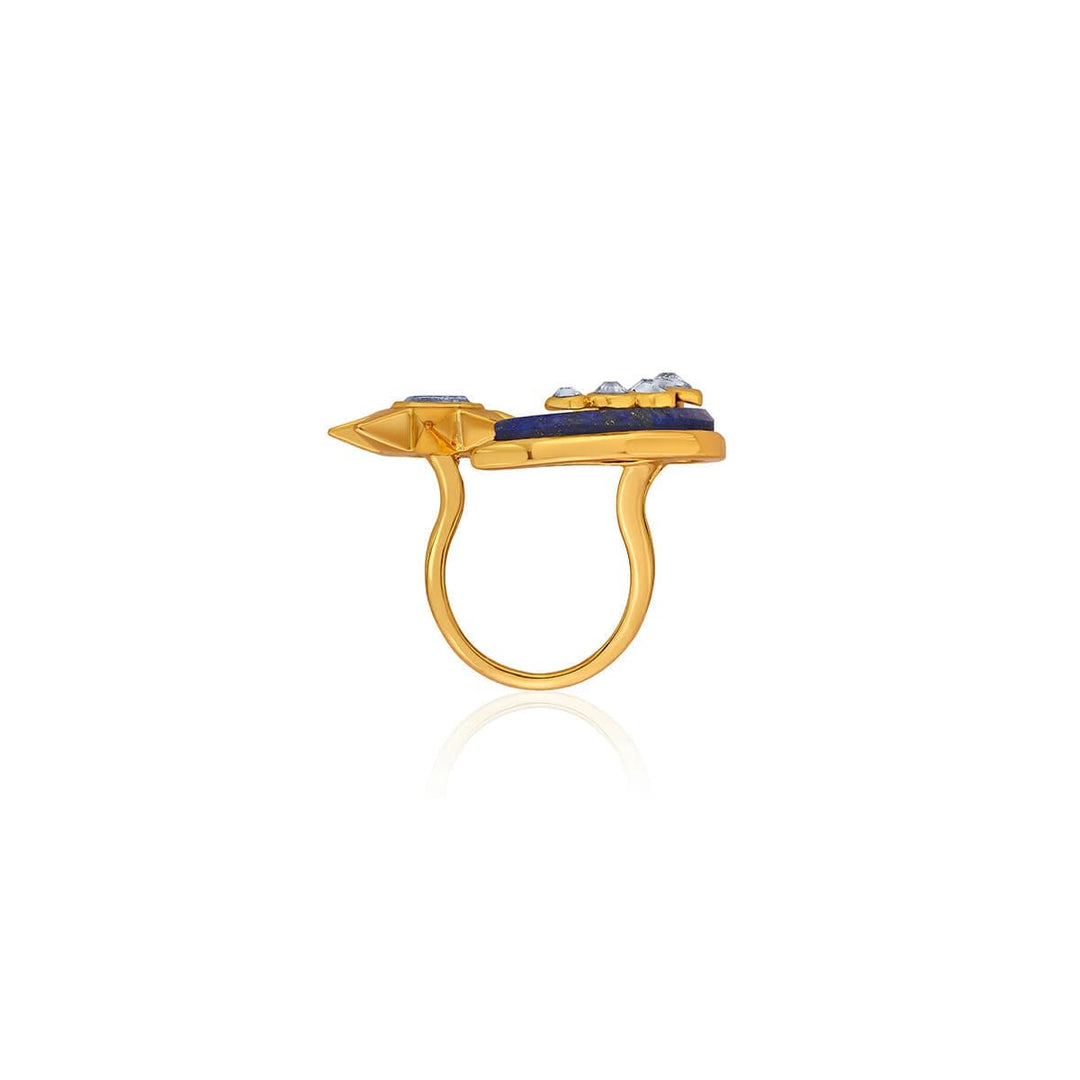 Starry Night Lapis Ring - Isharya | Modern Indian Jewelry