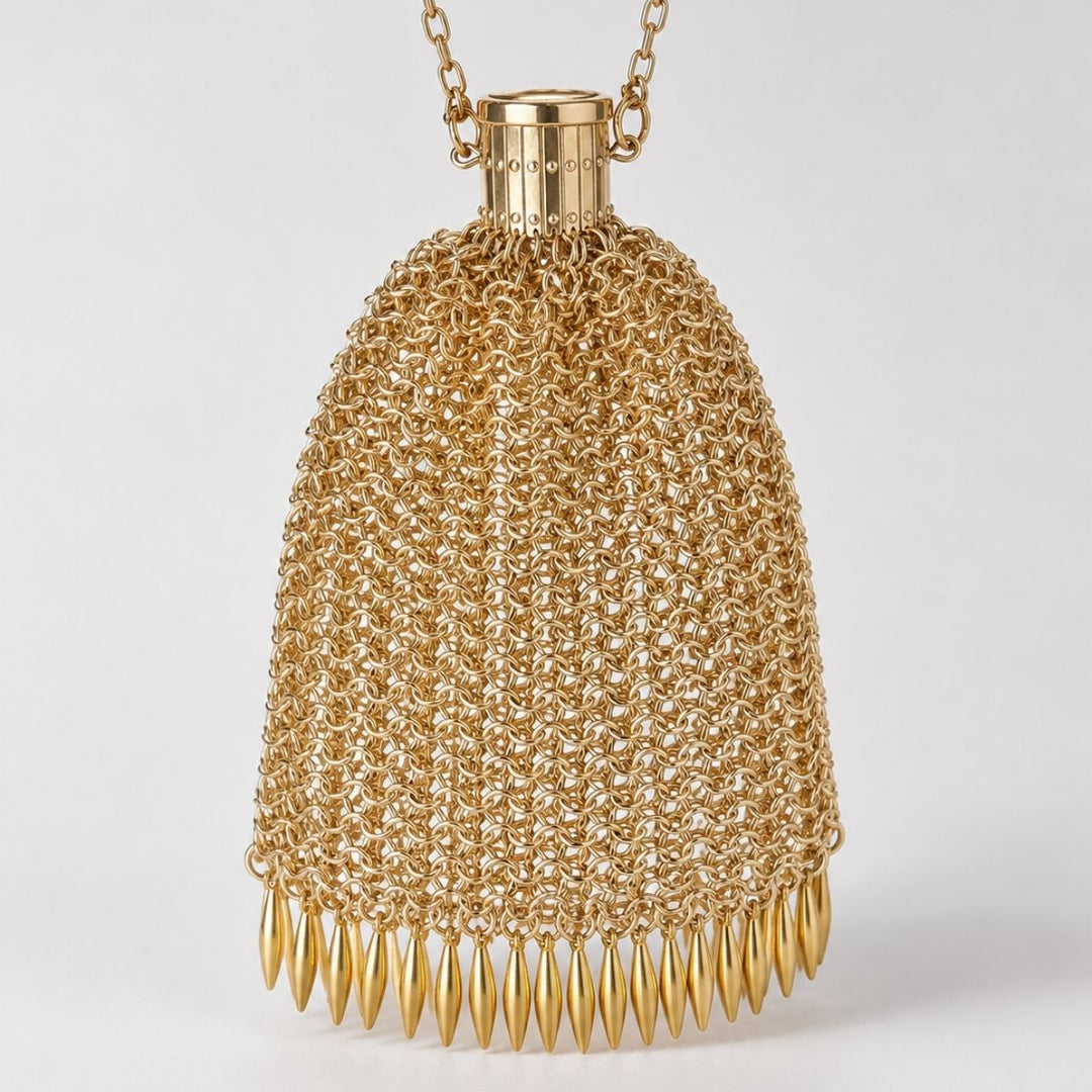 Customisable Metallic Mesh Bag
