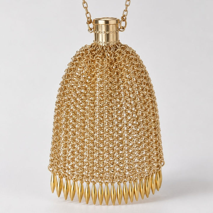 Customisable Metallic Mesh Bag
