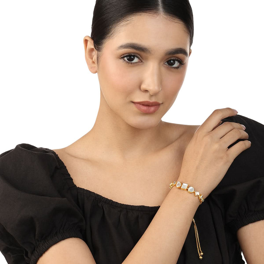 Lumen Essential Mirror Bracelet for Women by Isharya | Modern Indian Jewellery