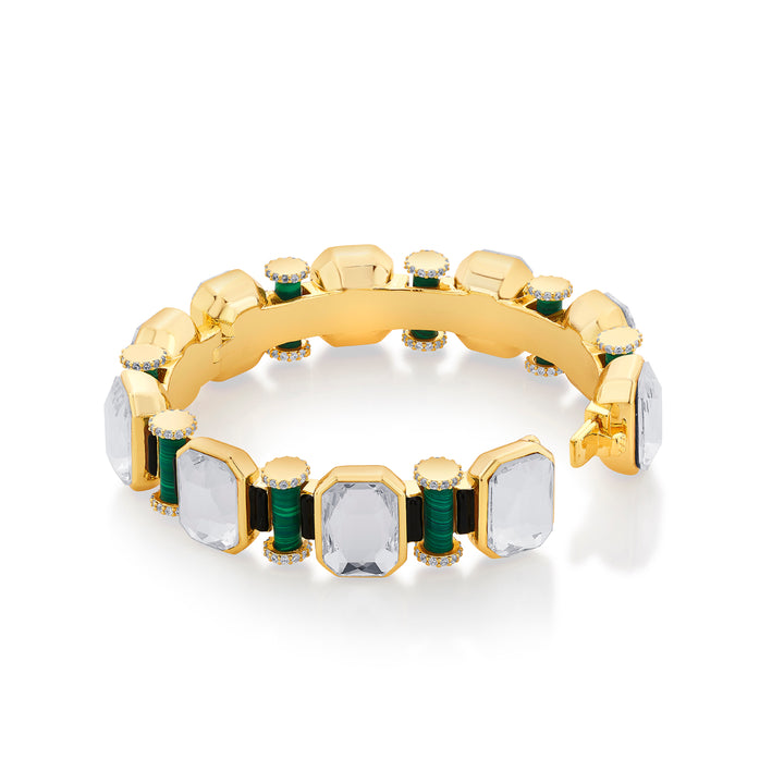 Jungle Green Crystal Bangle